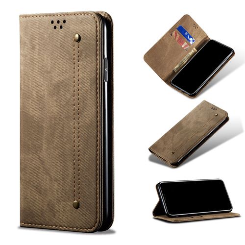 Coque Samsung Galaxy A52s 5g, Etui Pour Samsung Galaxy A52s 5g, Étui Housse Coque Pour Samsung A52s 5g Antichoc, Étui En Cuir Pu Premium Housse Pour Samsung Galaxy A52s 5g(Kaki)