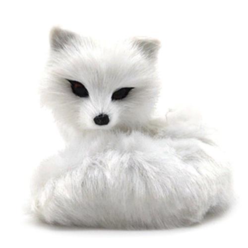 Jouet En Peluche De Renard Simulation D'animaux, Photographie De Poupée Pour Enfants, Cadeau D'anniversaire, Jouets Porte Clés, 1 Pièce