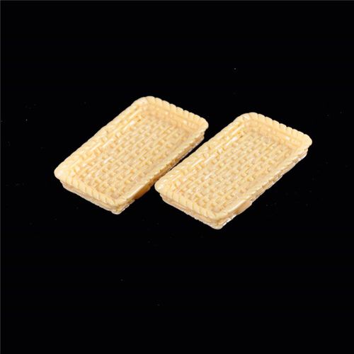 Jouets De Cuisine Miniatures Pour Maison De Poupée, Plats De Table, Jouets De Cuisine Miniatures, 35x20mm, 2 Pièces