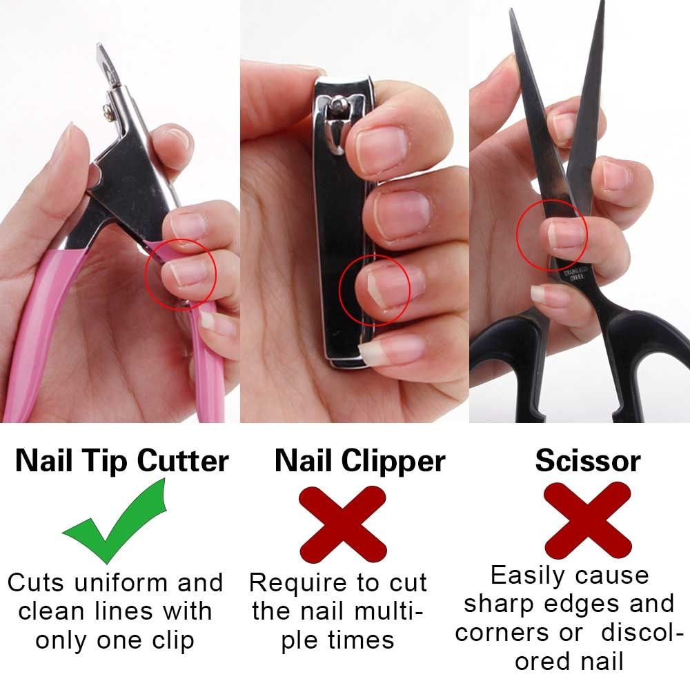 Black-Faux Ongle Coup - Coupe-Ongle Professionnel Pour Faux... - 5