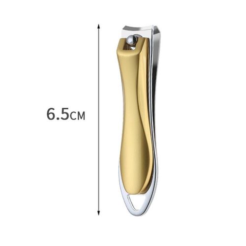 Or - Coupe-Ongles En Acier Au Carbone, Outil De Manucure, Design Antidérapant, Délicat, 1 Pièce 