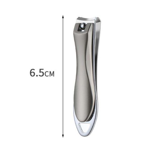 Gris Clair - Coupe-Ongles En Acier Au Carbone, Outil De Manucure, Design Antidérapant, Délicat, 1 Pièce 
