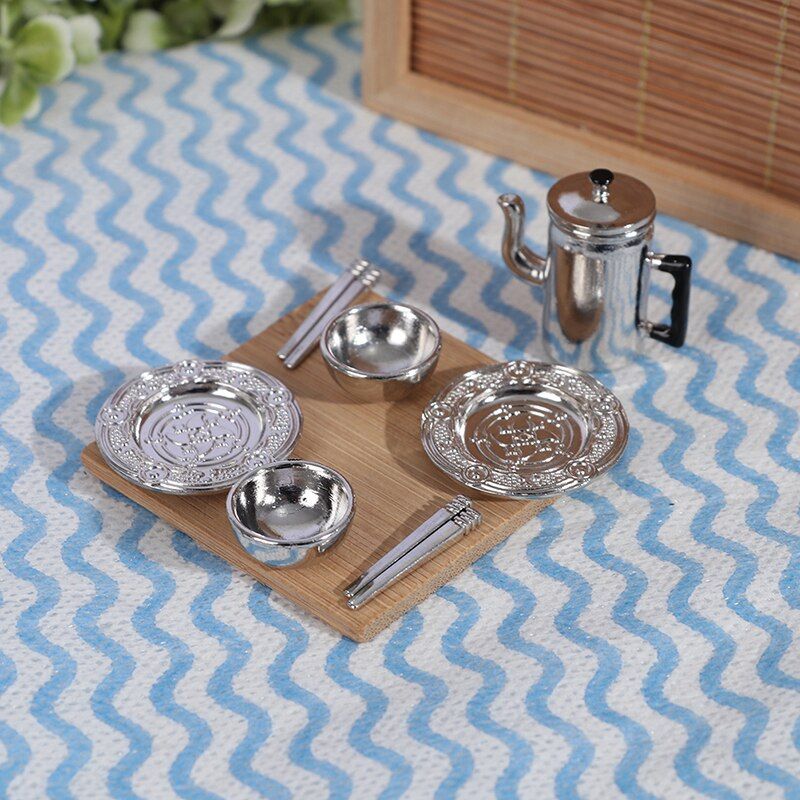 Mini Ensemble De Cuisine Pour Maison De Poupe, Bouilloire ...