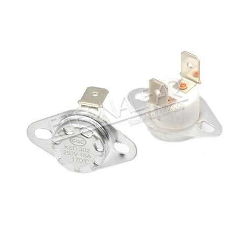 2 Pieces-lot Normally closed 145? -KSD301 KSD302 16A 45 65 75 97 150 C degrés céramique pied plié Thermostat normalement fermé inter