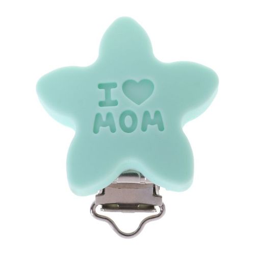 Attache tétine en Silicone pour bébé, Clip de sucette, anneau de dentition en étoile, porte serviette Anti chute, Clips mignons, alimentation pour nouveau né