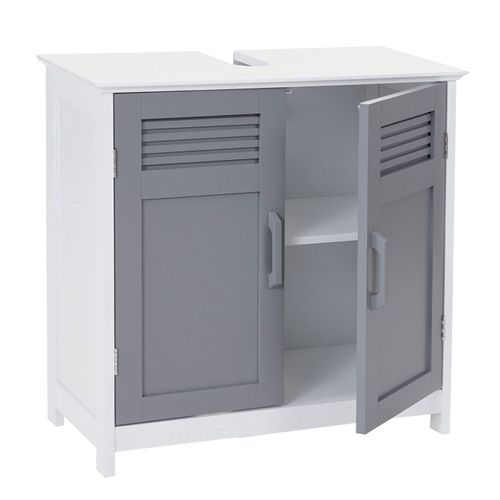 Meuble Sous-Vasque Hwc-A85, 60x60x30cm   Gris