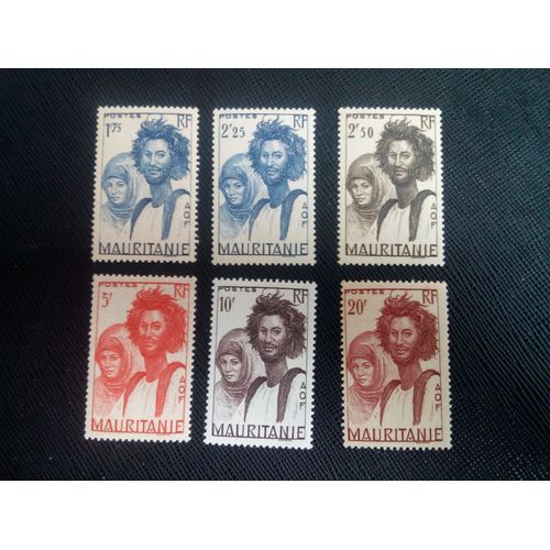Timbre Mauritanie Yt 89/92 A 94 - 103/115 Définitive 1938-40 Couple Mauresque 1938 A 1940 ( 71005 )