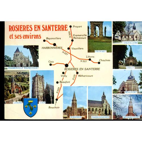 Carte Postale De Rosières En Santerre (Somme) 10 Vues + Carte