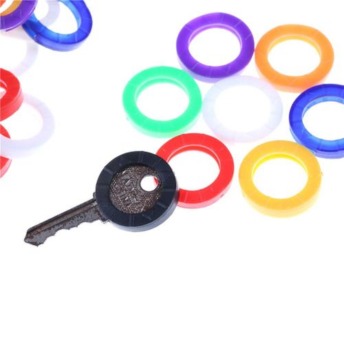 Lot De 10 Serrures À Clés En Caoutchouc Souple, Multicolores, À La Mode, Couvre Clefs