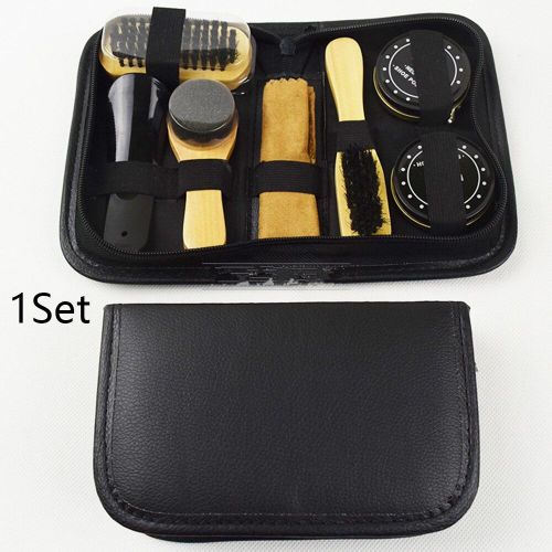 Kit De Vernis À Chaussures En Éponge, Brosses Avec Étui, Bottes De Voyage Portables, Baskets De Soins Ménagers, Outil De Nettoyage D'anniversaire, Fête Des Pères