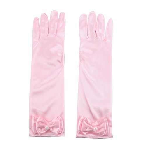 Gants À Fleurs En Dentelle Blanche Pour Femmes, Accessoires De Costume De Princesse Formel Pour Filles, À La Mode