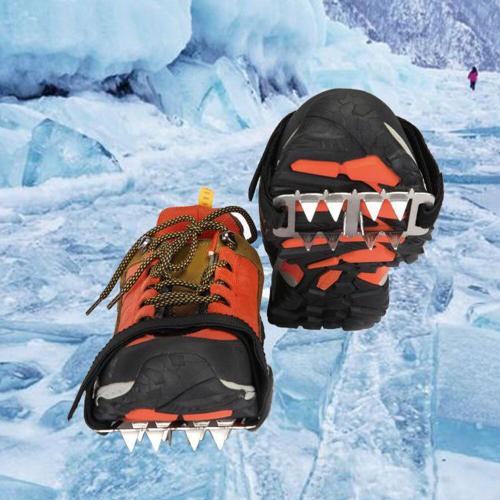 Crampons antidérapants pour hommes et femmes, pinces pour chaussures  d'extérieur, randonnée, escalade, pics de Traction universels, pêche sur  glace et neige