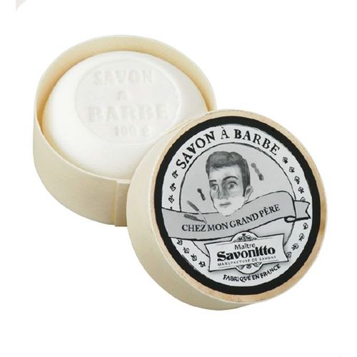 Maitre Savonitto - Boite Bois Savon À Barbe - 100 G 