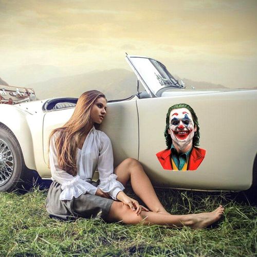 Autocollants De Voiture En Vinyle, Dessin Animé Pour Sourire Positif Joker, Jdm, Graphiques Pour Pare Brise De Camion, Pare Brise, Fenêtre, Casque