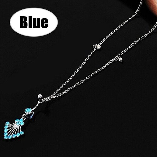 Piercing Sexy En Strass Pour Femmes, Anneau De Ventre, Chaîne De Nombril, Bijoux De Corps, Chaîne De Taille, Bouton De Perforation, Bijoux