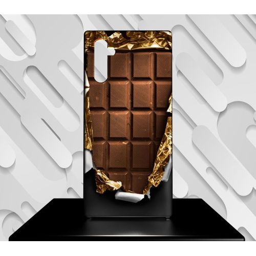 Coque Compatible Pour Galaxy Note 10 Design Tablette Chocolat 01