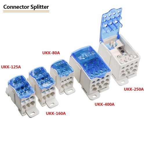 Répartiteur De Type Rail Uuk 80a/125a/160a/250a/400a/500a, Connecteur De Fil Universel, Boîte De Distribution À Courant Élevé 1000v