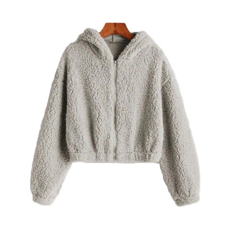 Veste Polaire Femme Chaude Manteau Capuche Grande Taille Veste Chic Garder Au Chaud Doublure Outwear Automne Hiver Slim Fit Sweat Mode Veste Chaud Veste Automne Et Hiver Femme Mode