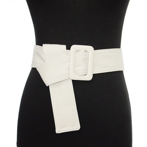Ceinture Corset En Toile Pour Femmes, Large, Super Longue, Couleur Unie