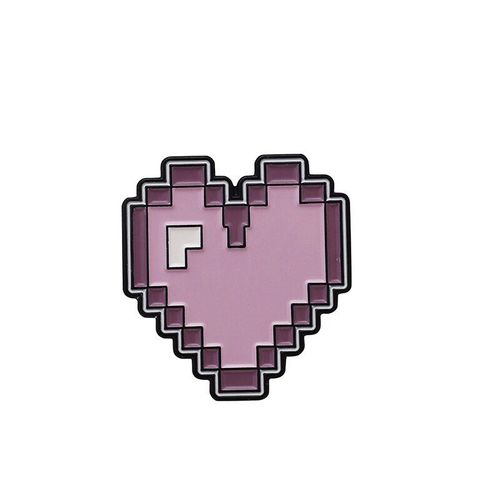 Broche Rose En Forme De C¿Ur, Carte De Jeu, Sac À Dos, Badge, Cadeaux À La Mode, Épingles À Revers, Mignonnes, Créatives, En Émail, Dessin Animé