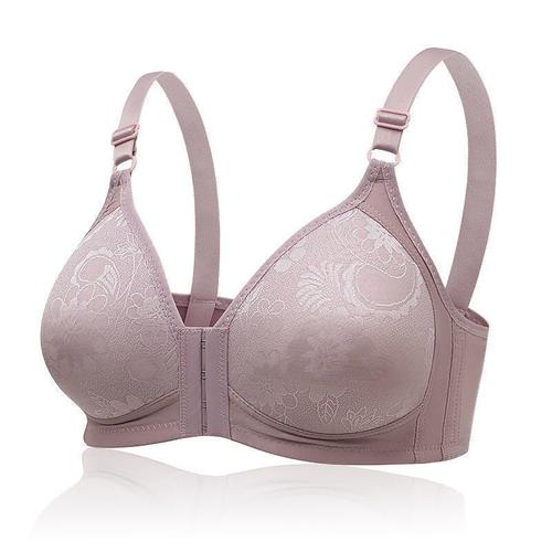 Soutien Gorge Push Up Avec Fermeture Frontale Pour Femmes, Sous Vêtements Sans Fil, Lingerie, Grande Taille