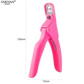 Lumière Rose Rouge - Faux-Ongles Colorés En Forme De U, Coupe-Bordure, En Acier Inoxydable, Pour Gel Uv, Pour French Manucure 