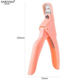 Orange - Faux-Ongles Colorés En Forme De U, Coupe-Bordure, En Acier Inoxydable, Pour Gel Uv, Pour French Manucure 