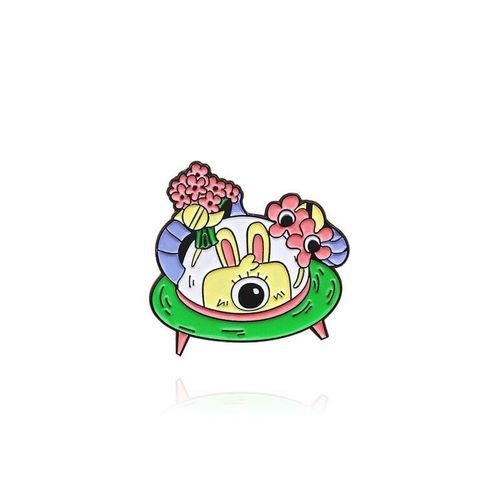 Broche Crocodile, Lapin, Poisson, Aventure Cosmique, Robot, Ovni, Soucoupe Volante, Bijoux Pour Femmes, Vente En Gros