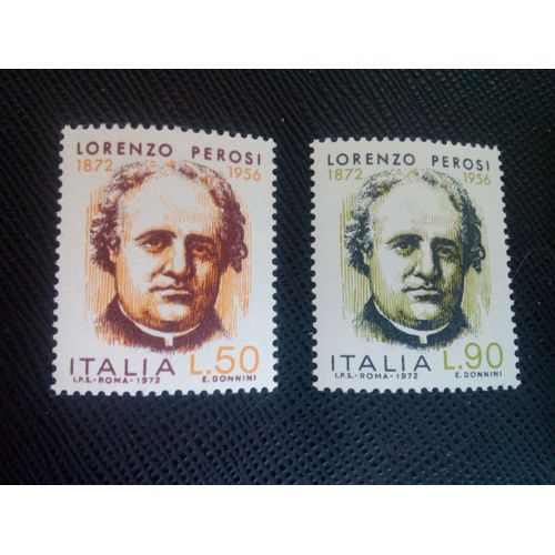 Timbre Italie Yt 1119 - 1120 Séries: Lorenzo Perosi 1972 ( 81005 )