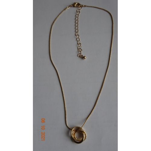 Chaine Collier Plaque Or.
