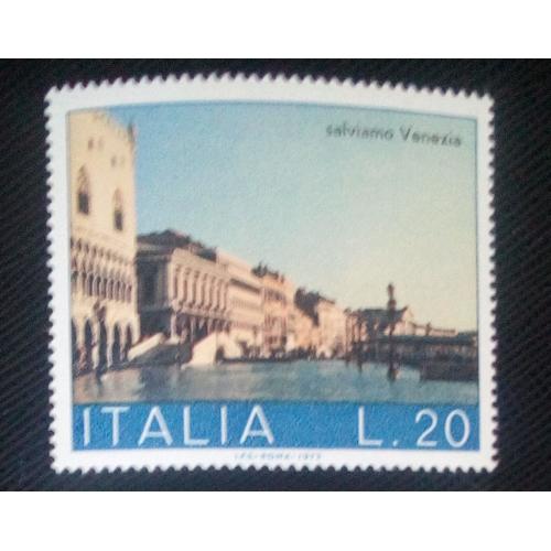 Timbre Italie Yt 1125 Campagne Sauvez Venise 1973 ( 81005 )