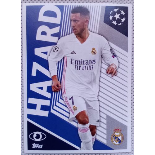 Uefa Champions League 2020 / 2021 - Real Madrid Rma 2 Eden Hazard - Topps Sticker (Foot, Autocollant, Image)