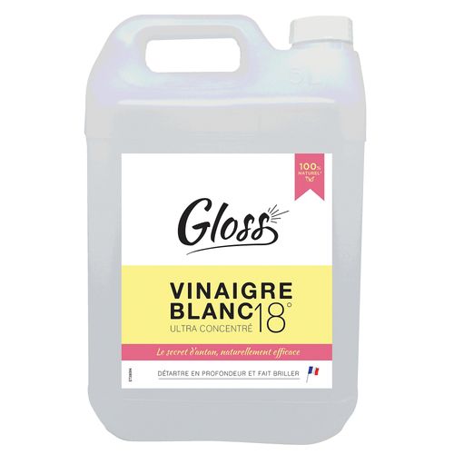 Vinaigre blanc ultra concentré 18° Gloss