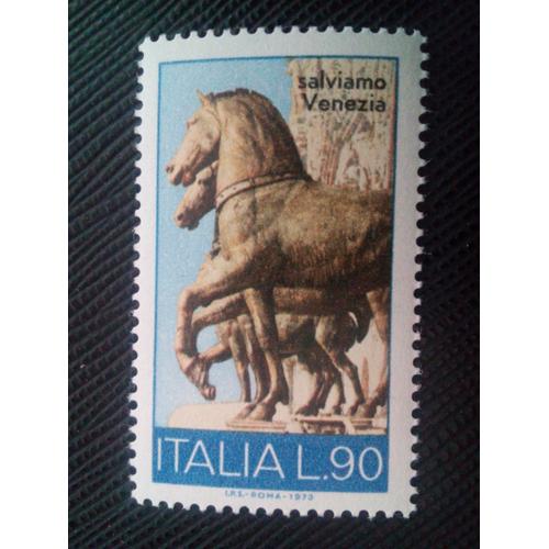 Timbre Italie Yt 1135 Chevaux De Bronze De La Basilique Saint-Marc 1973 ( 81005 )