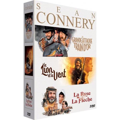 Sean Connery : La Grande Attaque Du Train D'or + Le Lion Et Le Vent + La Rose Et La Flèche - Pack