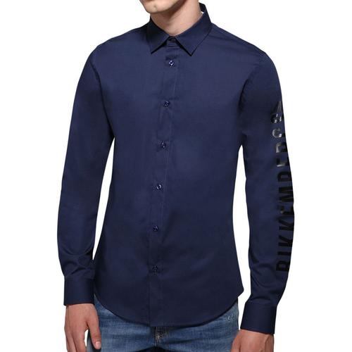 Chemise Bikkembergs Bleu Marine - C C 095 03 S 2931 Y91