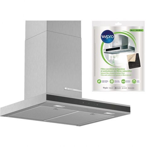 BOSCH Hotte Décorative Murale aspirante inox Largeur 60cm Débit d'air 580m3/h