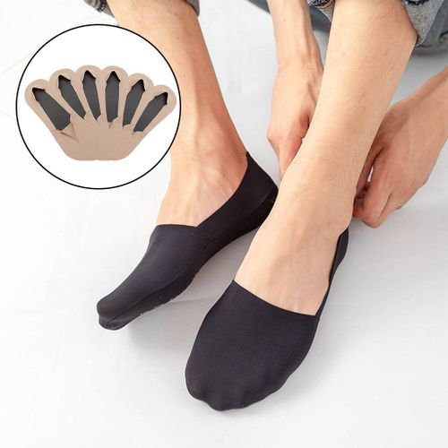 Chaussettes De Bateau Invisibles Antidérapantes Pour Hommes, Chaussettes Basses Pour Baskets Décontractées, 3 Paires
