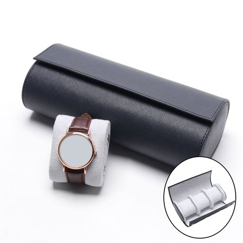 Étui De Rangement De Montre En Cuir Étanche À 3 Fentes, Cylindre Élastique Fait À La Main, Étui De Voyage, Cadeaux Pour Voyage D'affaires