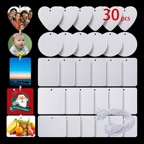Feuilles Parfumées Pour Désodorisant Par Sublimation, En Polyester, En Feutre Pressé Bricolage Pour Bricolage, Ornements De Presse À Chaleur Pour Voyage