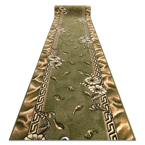 80x360 Cm Tapis De Couloir Bcf Trio Vert 80 Cm