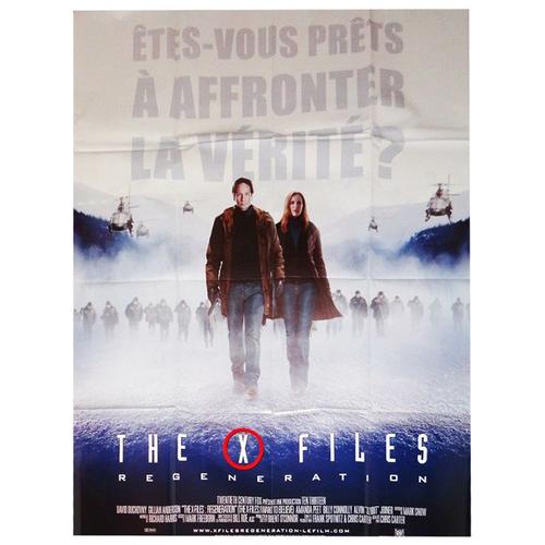 X Files - Régénération (The X-Files: I Want To Believe) - Véritable Affiche De Cinéma Pliée- Format 120x160 Cm -De Chris Carter Avec David Duchovny, Gillian Anderson, Amanda Peet, Billy Connolly -2008