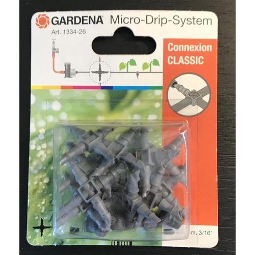 Lot de 10 raccords GARDENA à 4 voies 1334-26