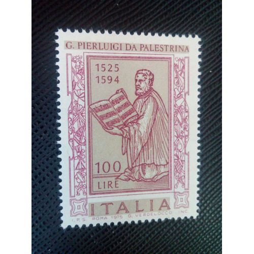 Timbre Italie Yt 1231 Giovanni Pierluigi Da Palestrina 1975 ( 81005 )