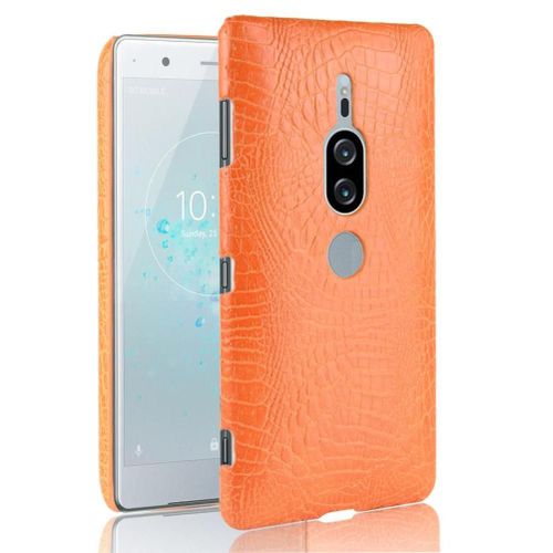 Classique Élégant Étui Pour Sony Xperia Xz2 Premium Mode Classique D'alligator Housse De Protection Anti Éraflure Compatibilité - Couleur Orange