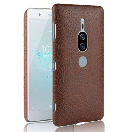 Classique Élégant Étui Pour Sony Xperia Xz2 Premium Mode Classique D'alligator Housse De Protection Anti Éraflure Compatibilité - Le Brun