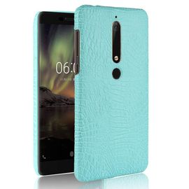 Classique Élégant Étui Pour Nokia 6.1 Mode Classique D'alligator Compatibilité Housse De Protection Anti Éraflure - Vert
