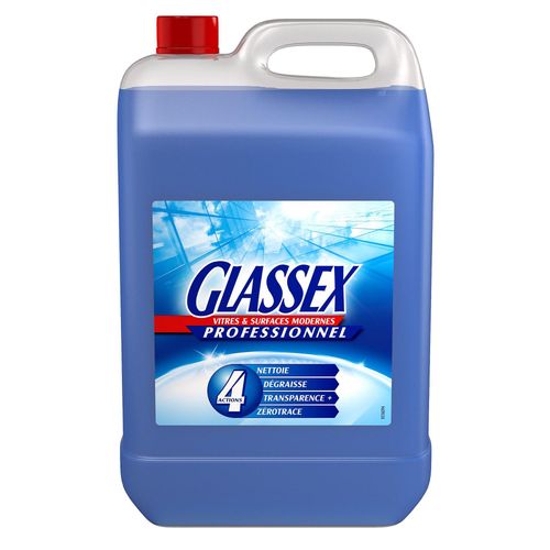 Nettoyant vitres et surfaces modernes Glassex professionnel 5L