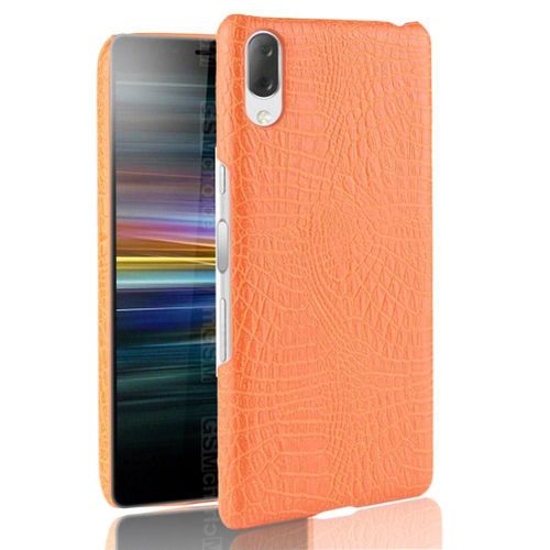 Classique Élégant Étui Pour Sony Xperia L3 Mode Classique D'alligator Compatibilité Housse De Protection Anti Éraflure - Couleur Orange
