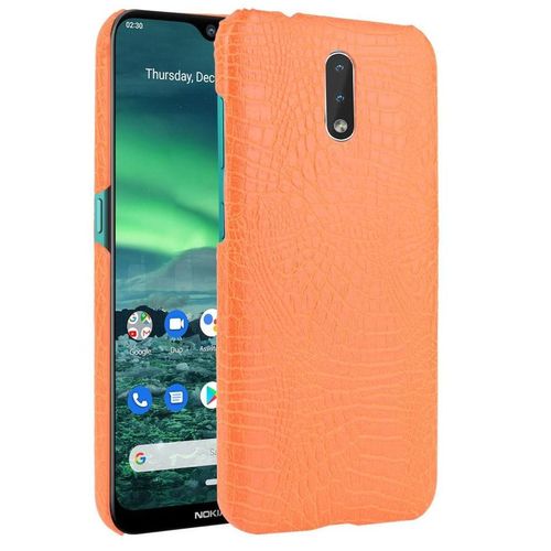 Classique Élégant Étui Pour Nokia 2.3 Anti Éraflure Compatibilité Mode Classique D'alligator Housse De Protection - Couleur Orange